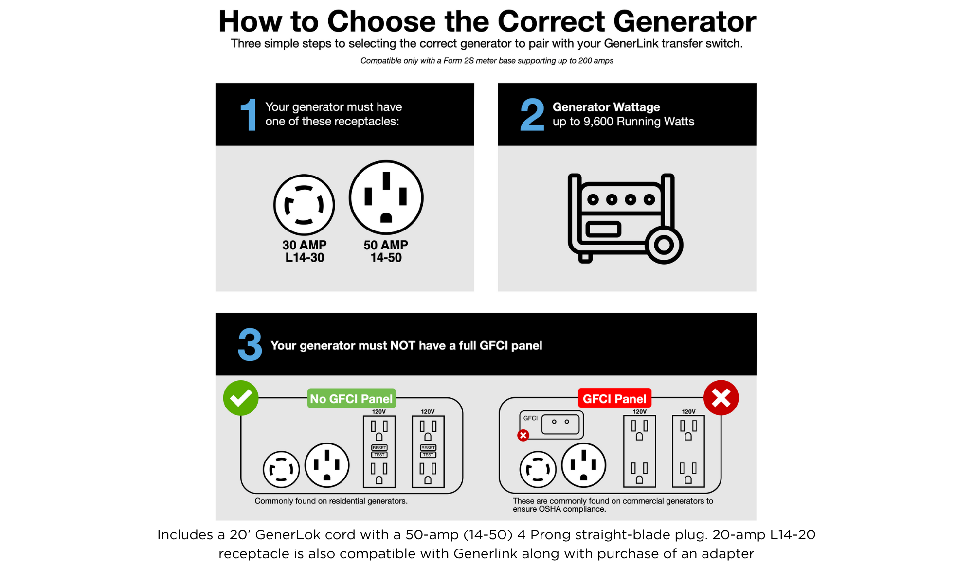How to Choose the Correct Generator for GenerLink