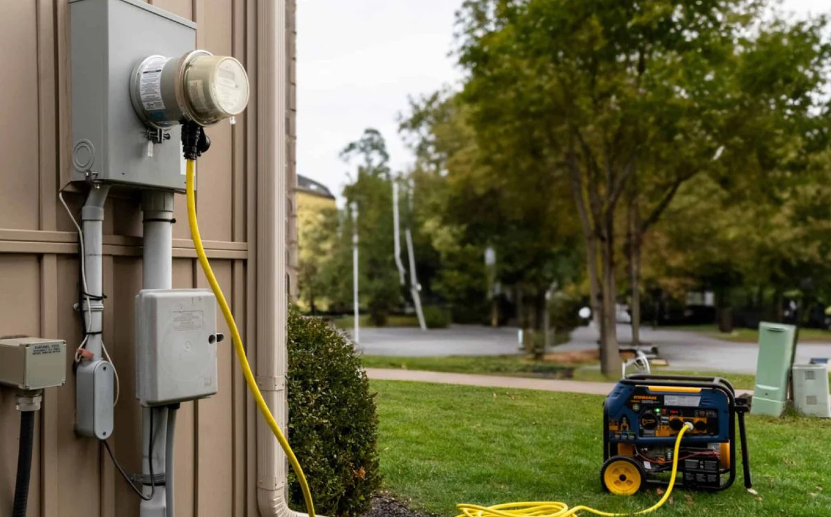 Generlink connected to meter