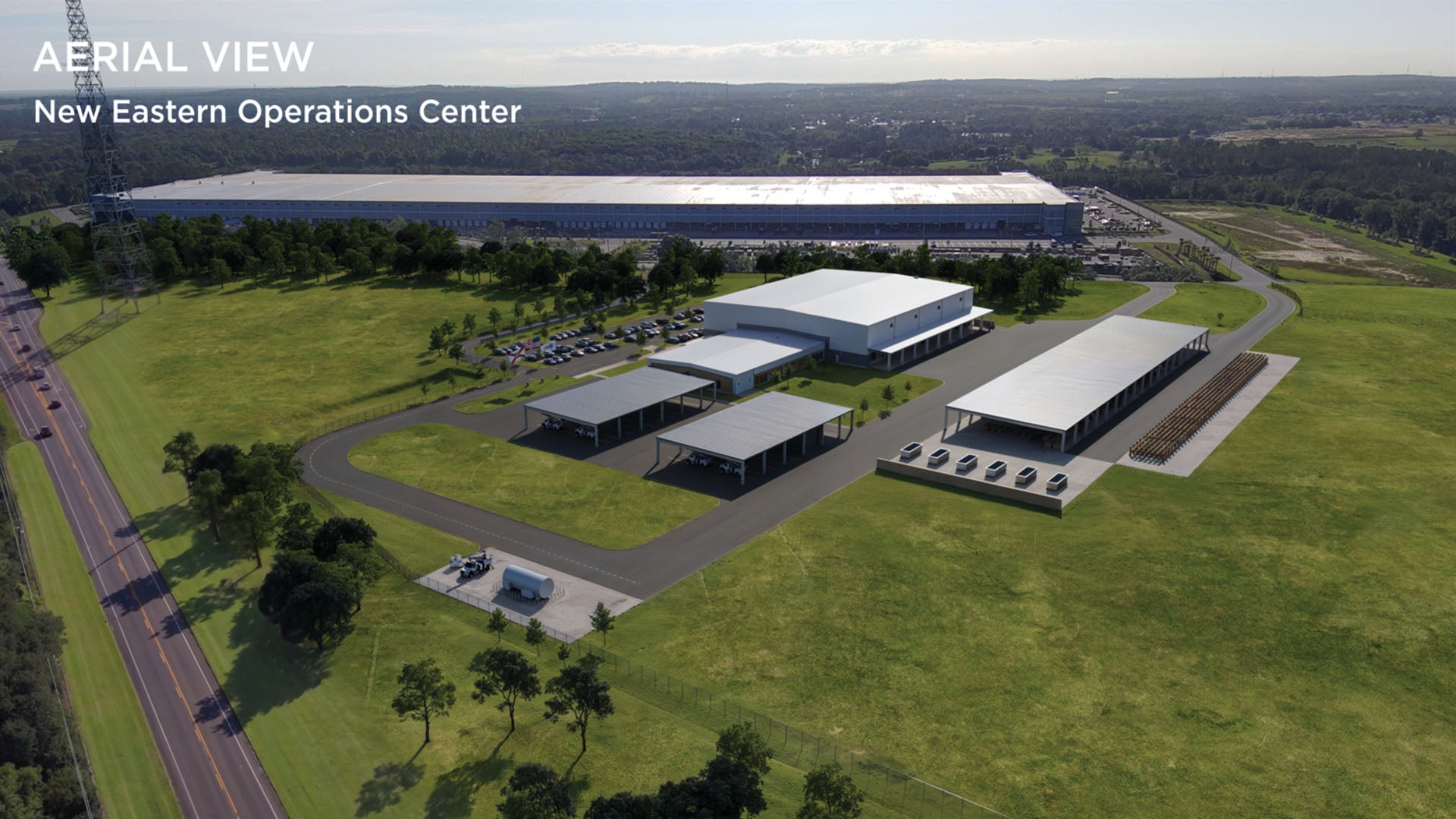 Aerial View Rendering of Eastern Operations Center