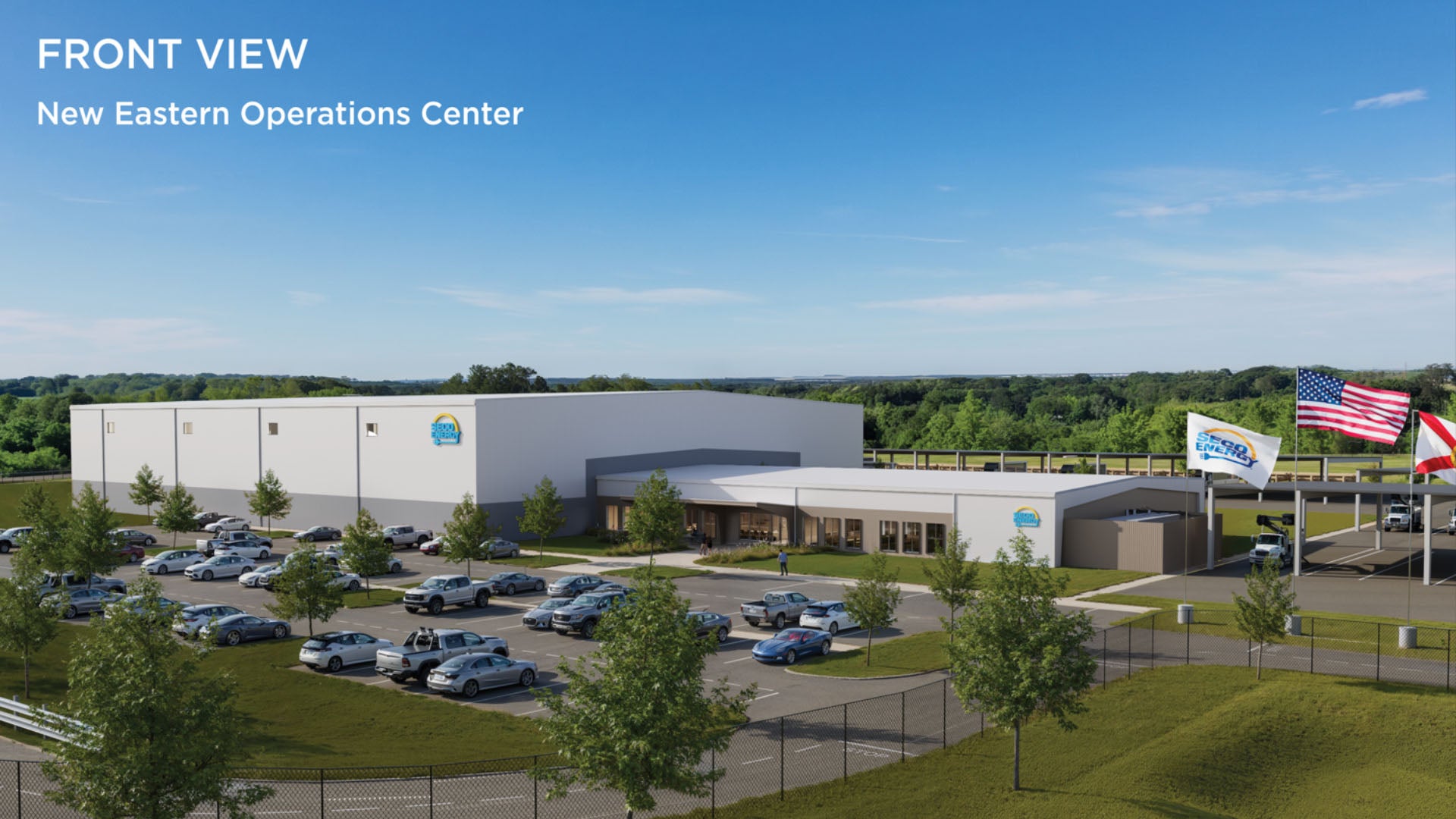 Front View Rendering of Eastern Operations Center