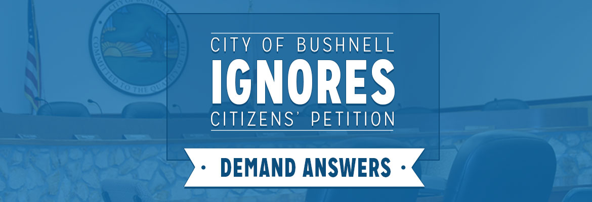 City Ignores Citizens’ Petition – Demand Answers