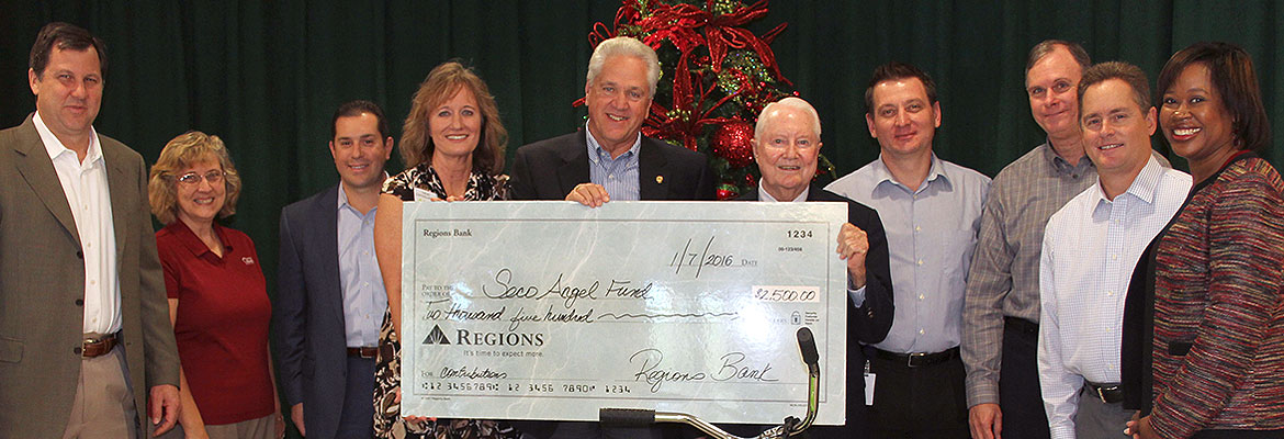 Regions Bank is a SECO Angel – giving $10,000 to Fund