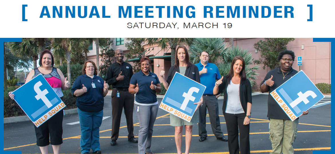 2016 Annual Meeting , Saturday March 19, 2016