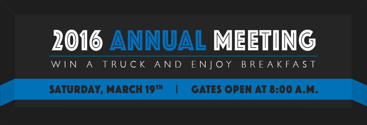 Win a Truck and Enjoy Breakfast at March 19 Annual Meeting