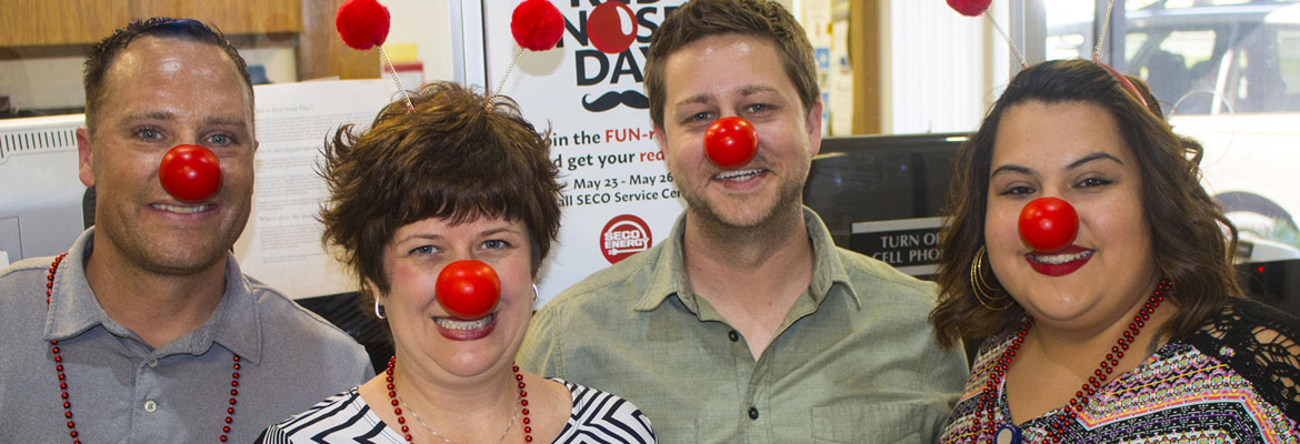 SECO Energy Employees raise money for Red Nose Day