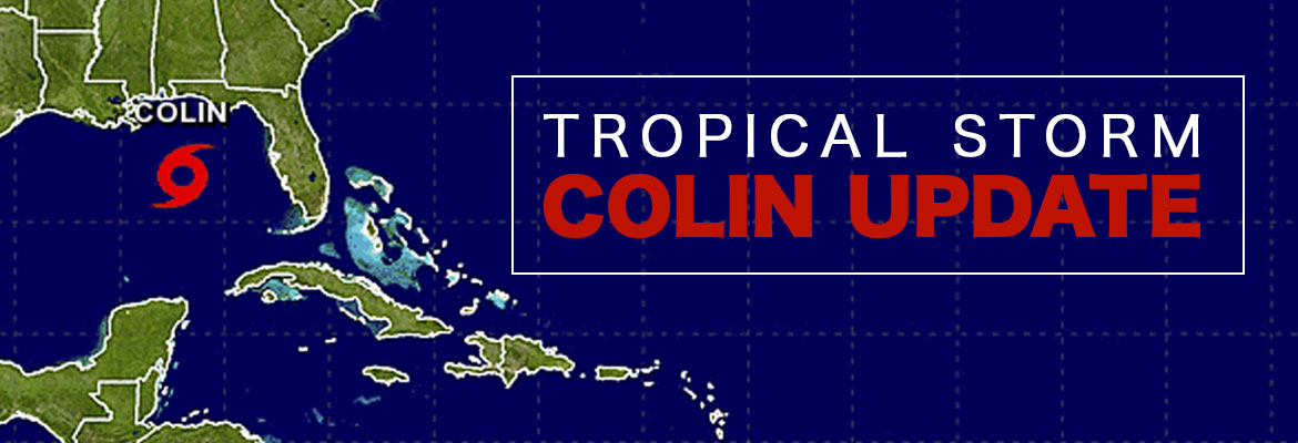 Tropical Storm Colin Update