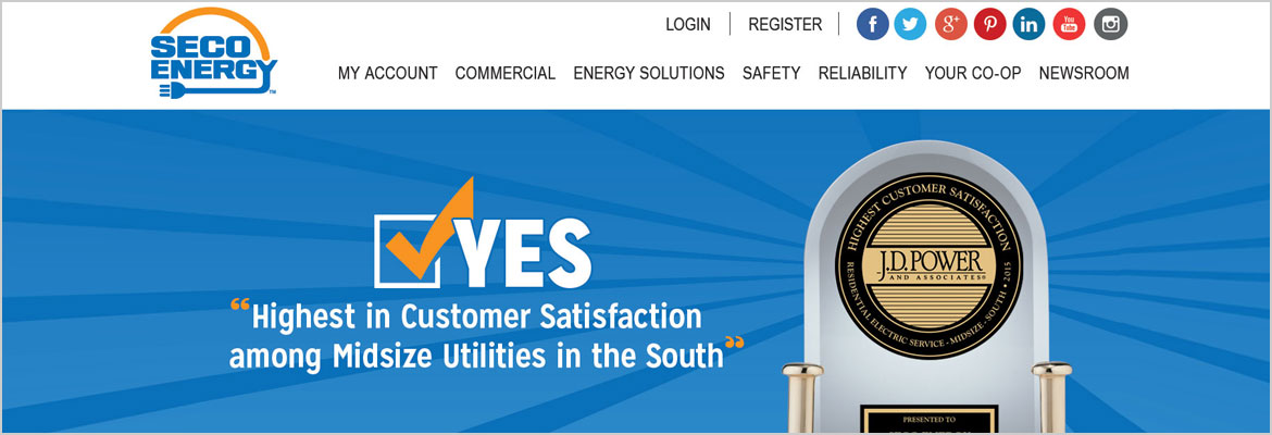 SECO Energy Insider, 2nd Quarter - SECO Energy Website snapshot