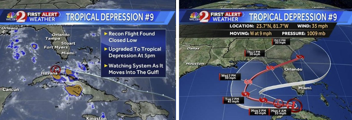 SECO Energy, INVEST UPGRADED TO TROPICAL DEPRESSION TRACKING FOR FLORIDA, storm models
