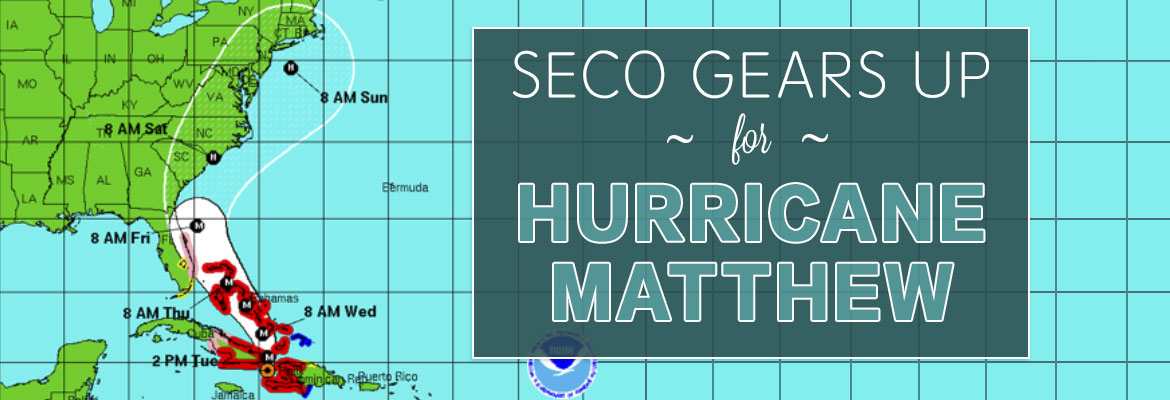 SECO Gears up for Hurricane Matthew