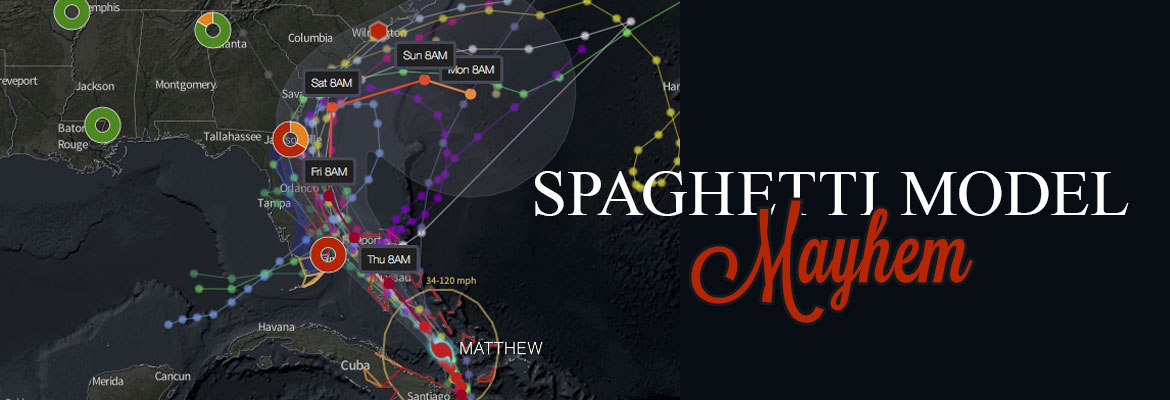 Spaghetti Model Mayhem as Hurricane Matthew Approaches Florida
