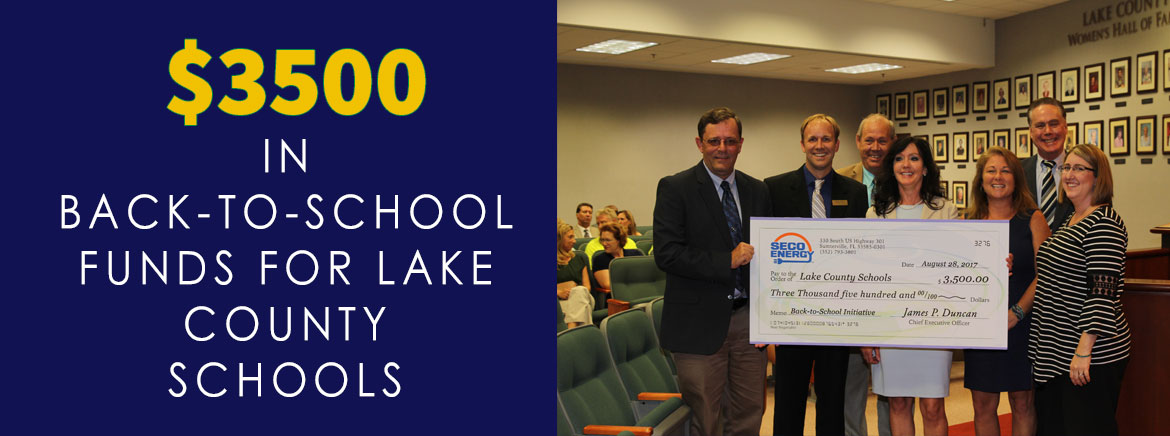 $3500 in Back-To-School Funds for Lake County Schools