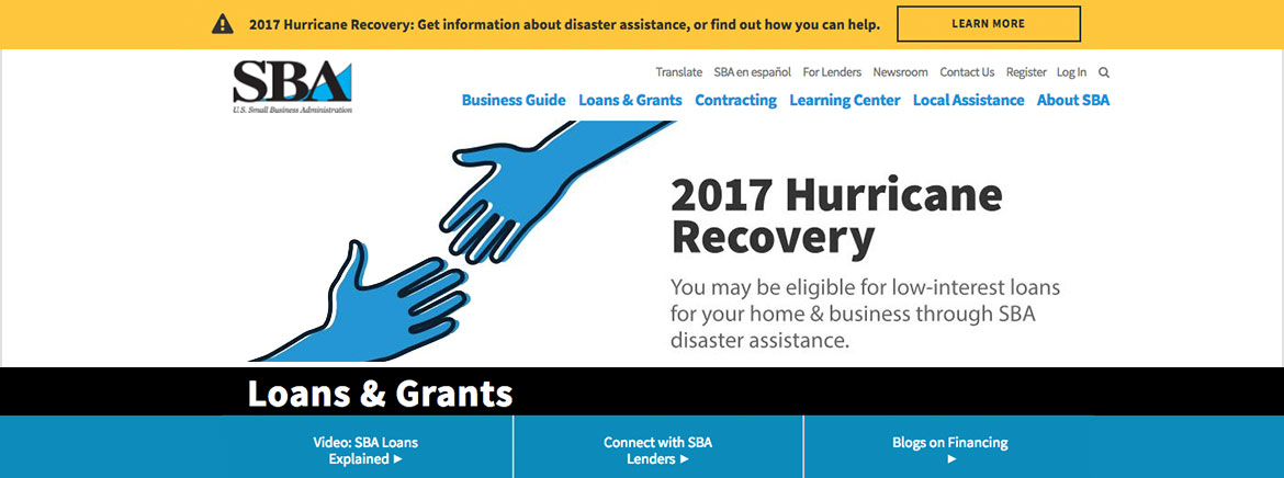 SECO Energy Insider – 3rd Quarter 2017, Resources for Recovery After Irma, Click here for Federal Assistance or to apply for low-interest loans through the U.S. Small Business Administration (SBA)