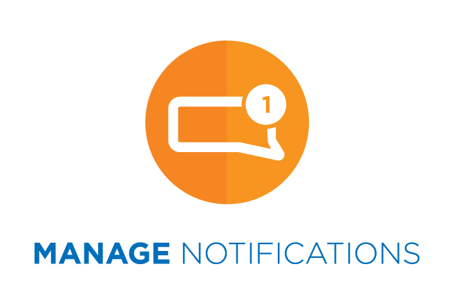 Manage notifications mobile