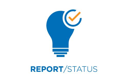 Report outage check status tile front