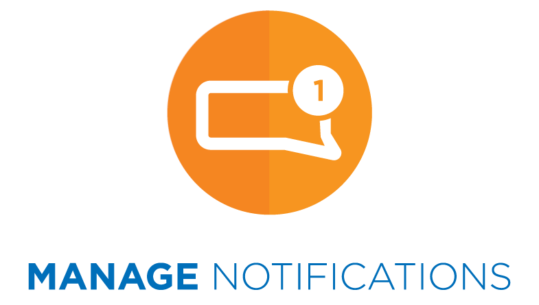 Manage notifications tablet