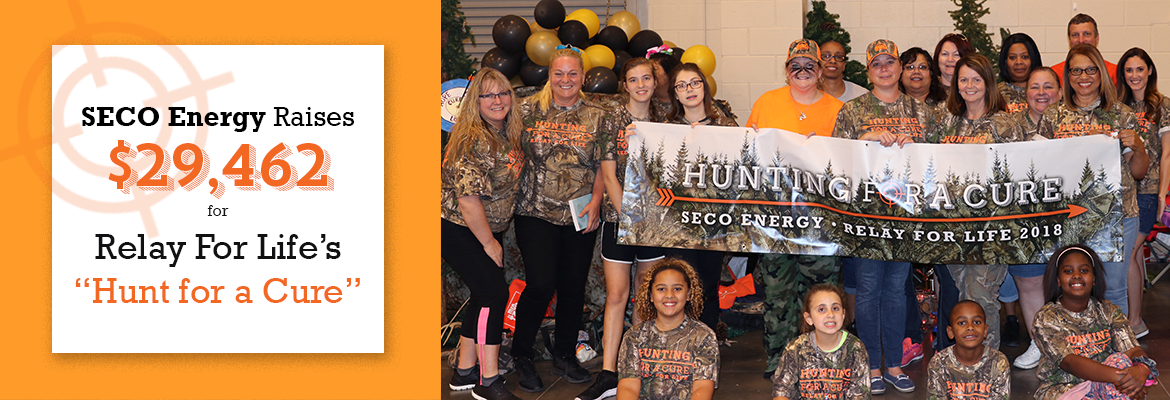 SECO Energy Raises $29,462 for Relay For Life’s “Hunt for a Cure”