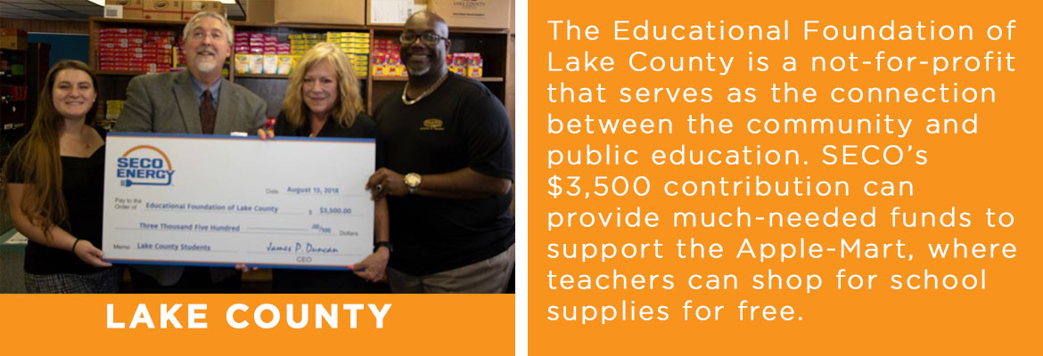 Lake County Education Foundation October 2018 SECO News