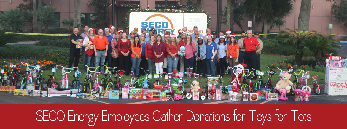 SECO Energy Employees Gather Donations for Toys for Tots