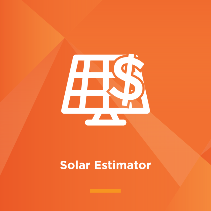 Solar Estimator front tile