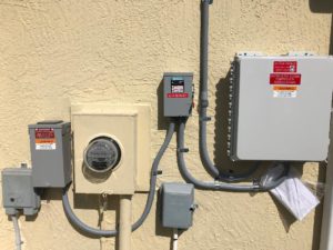 Meter and disconnect switch gear