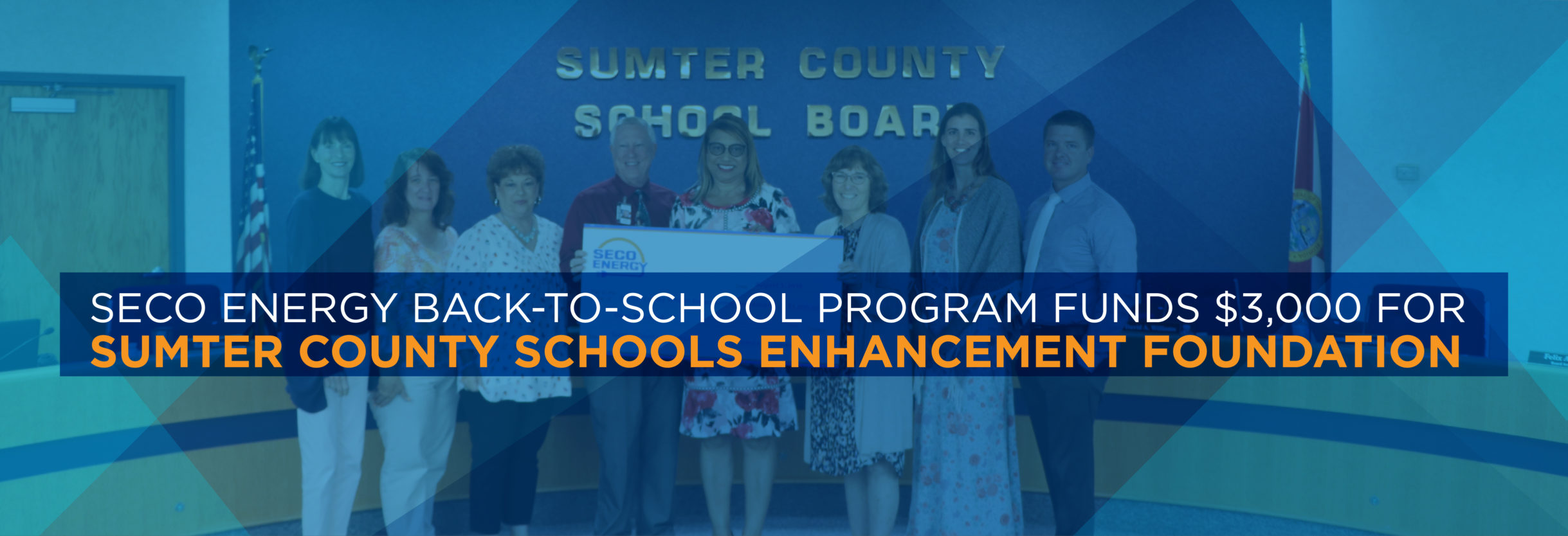 SECO Energy Back-To-School Program Funds $3,000 for Sumter County Schools Enhancement Foundation