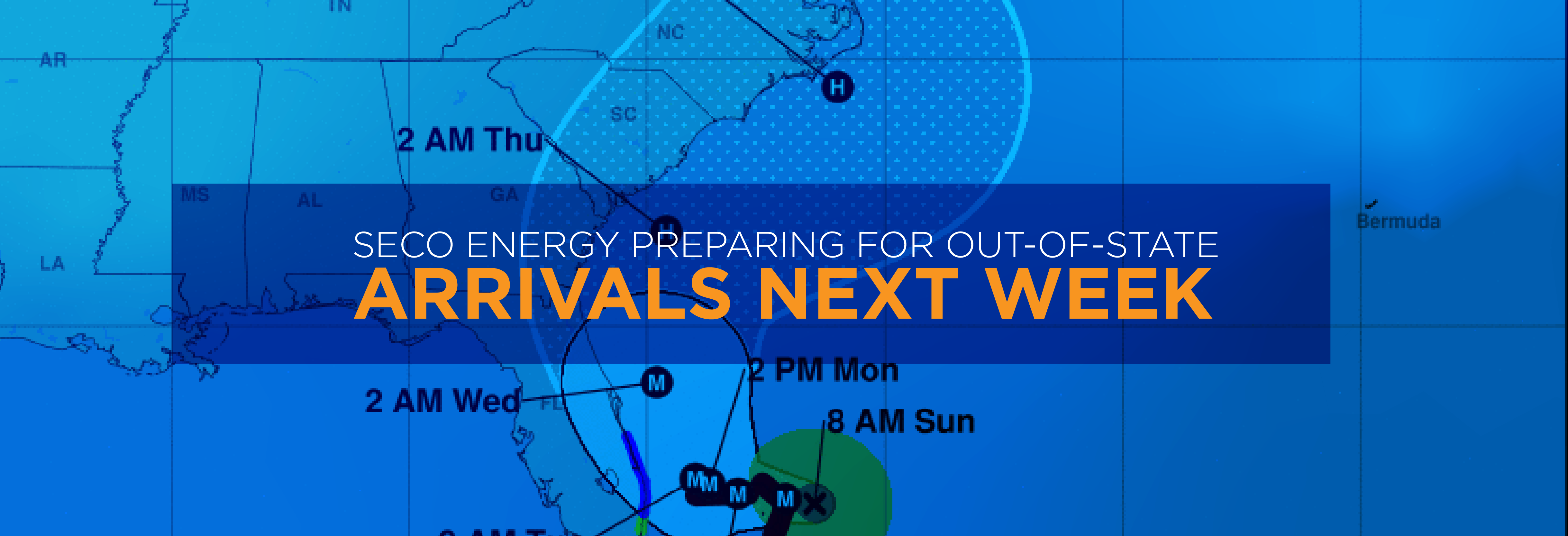 SECO Energy Preparing for Out-Of-State Crew Arrivals Next Week