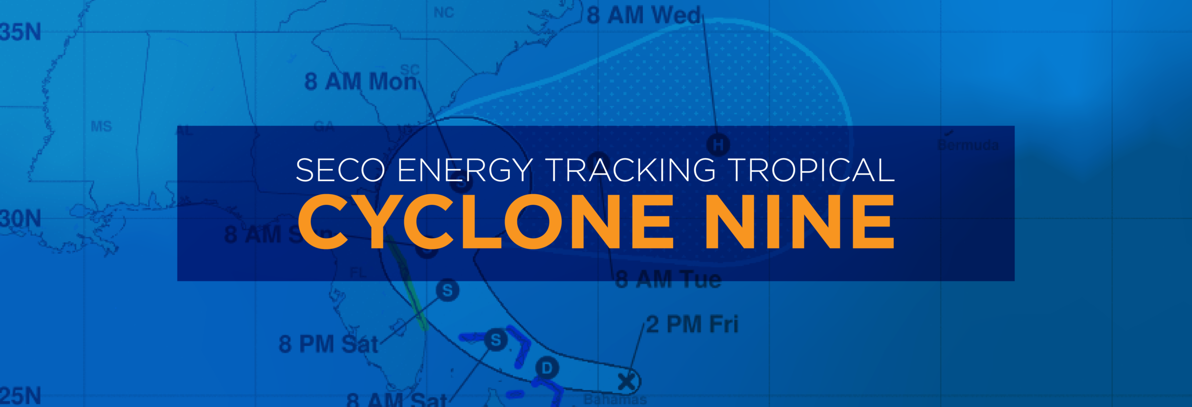 SECO Energy Tracking Tropical Cyclone Nine