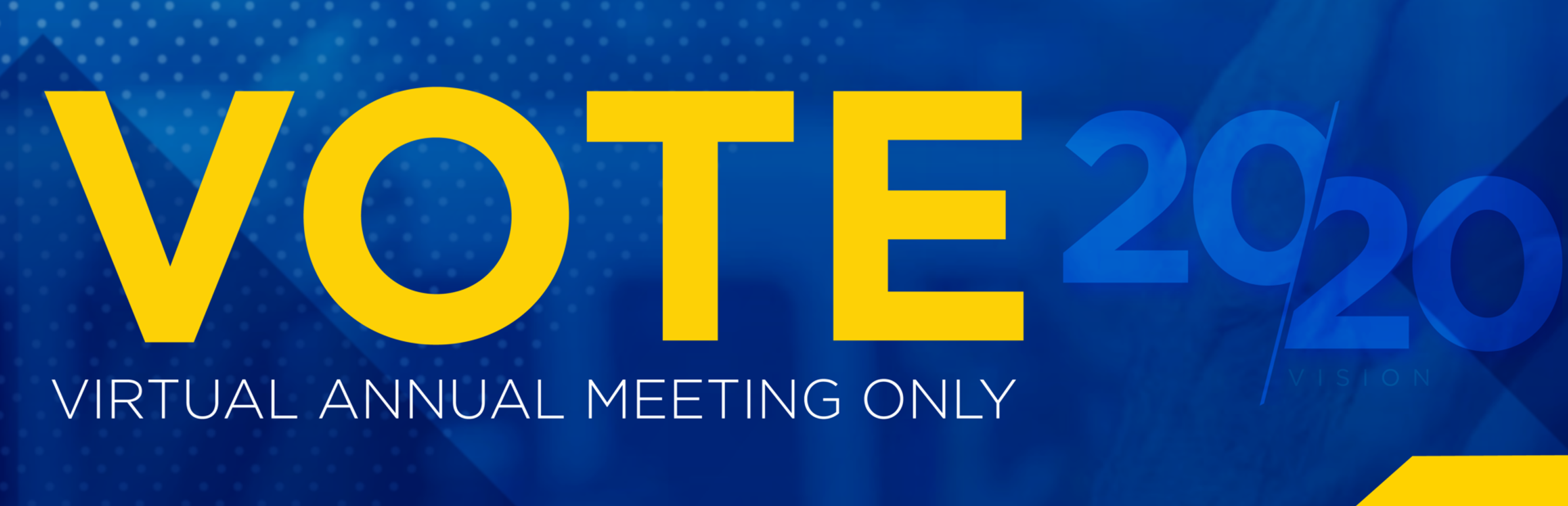 Vote 2020 Virtual Annual Meeting