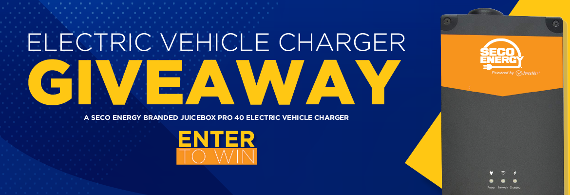 Electric Vehicle Charger Giveaway Blog Banner