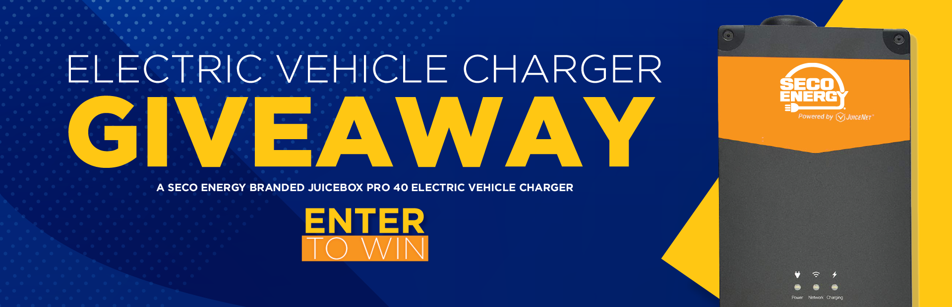 Electric Vehicle Charger Giveaway Homepage Banner