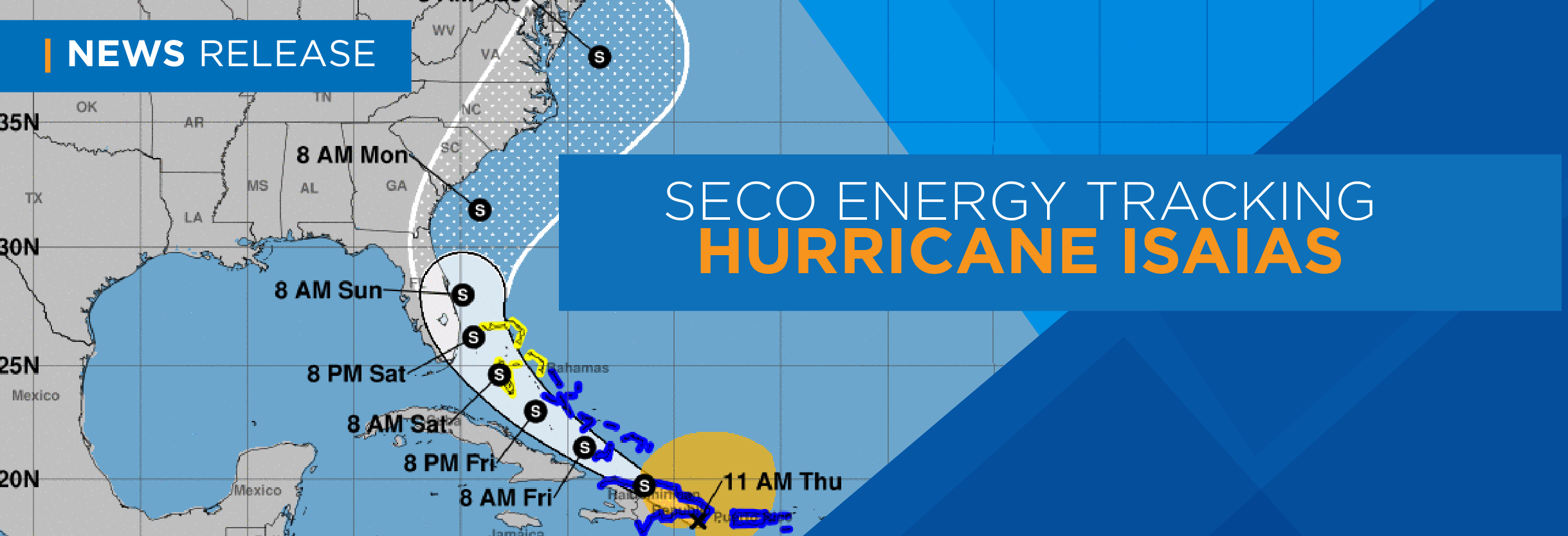 SECO Energy Tracking Hurricane Isaias