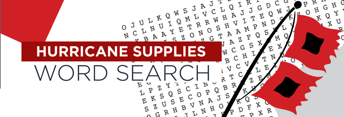 September SECO News Hurricane Supplies Word Search