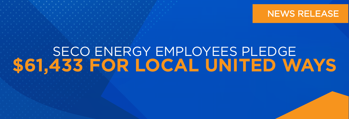 SECO Energy Employees Pledge $61,433 for Local United Ways