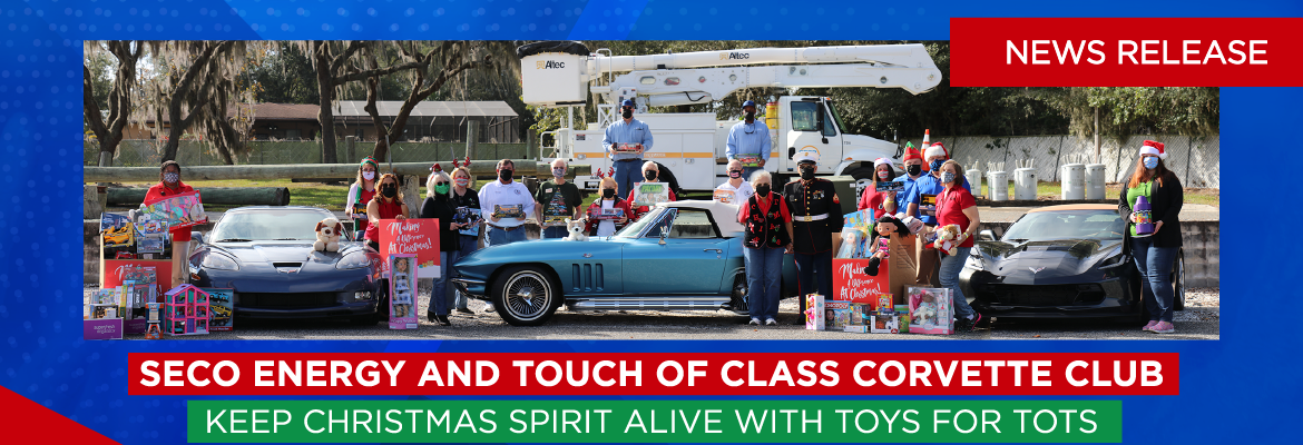SECO Energy and Touch of Class Corvette Club Keep Christmas Spirit Alive with Toys for Tots
