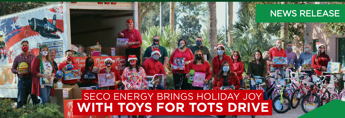 SECO Energy Brings Holiday Joy with Toys for Tots Drive