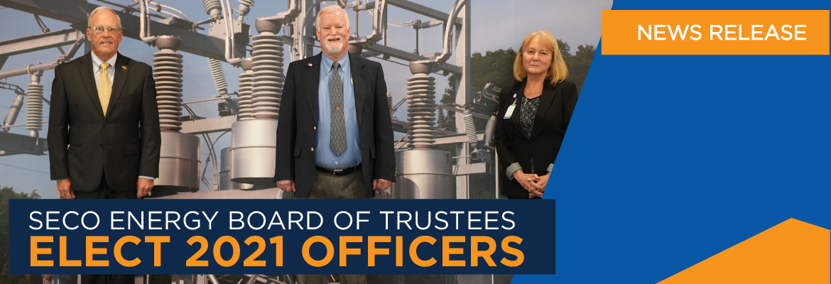SECO Energy Board of Trustees Elect 2021 Officers