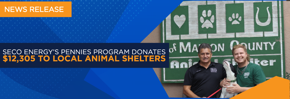 SECO Energy’s Pennies Program Donates $12,305 to Local Animal Shelters – Marion County