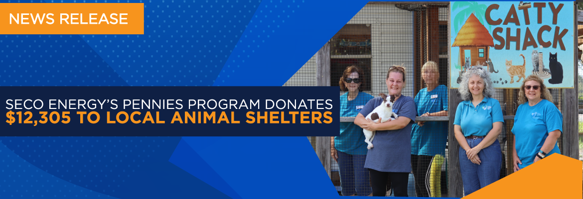 SECO Energy’s Pennies Program Donates $12,305 to Local Animal Shelters – Sumter County