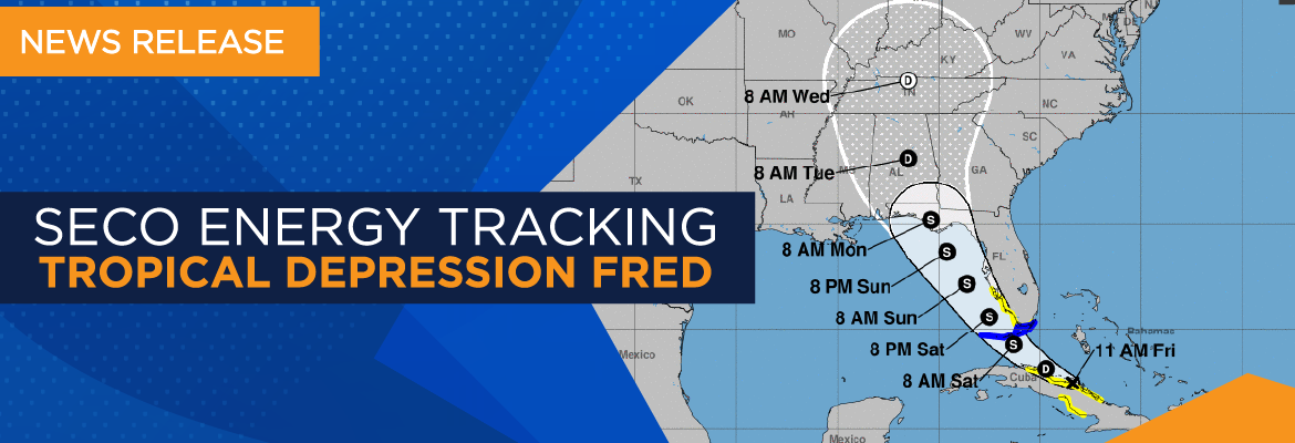 SECO Energy Tracking Tropical Depression Fred