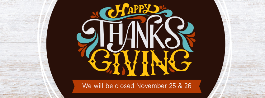 Happy Thanksgiving! SECO Energy will be closed November 25 and 26, 2021.