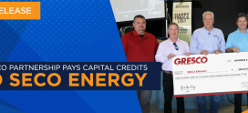 Gresco Partnership Pays Capital Credits to SECO Energy