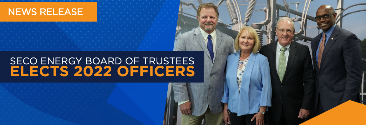 SECO Energy Board of Trustees Elects 2022 Officers