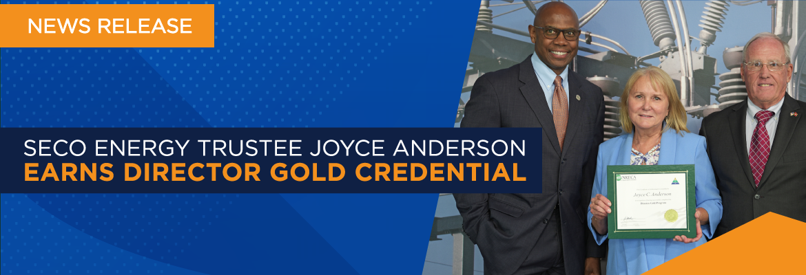 SECO Energy Trustee Joyce Anderson Earns Director Gold Credential