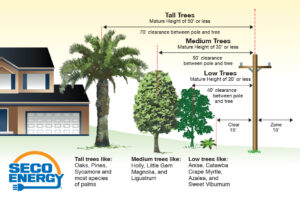 SECO Energy, Right Tree, Right Place graphic 2022