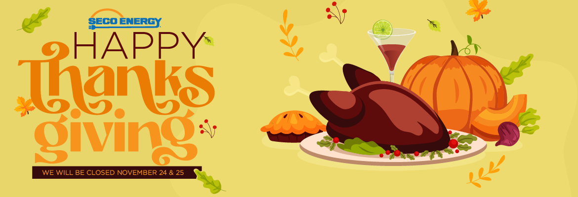 Happy Thanksgiving! We will be closed on November 24th and 25th