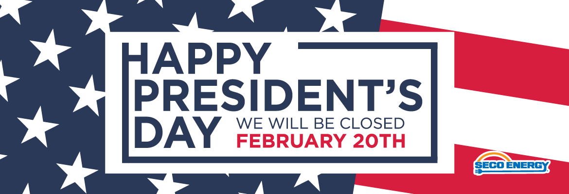 Happy President's Day We will be closed February 20