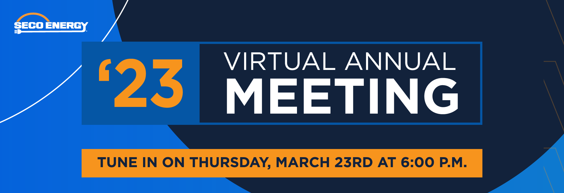 2023 Virtual Annual Meeting homepage banner