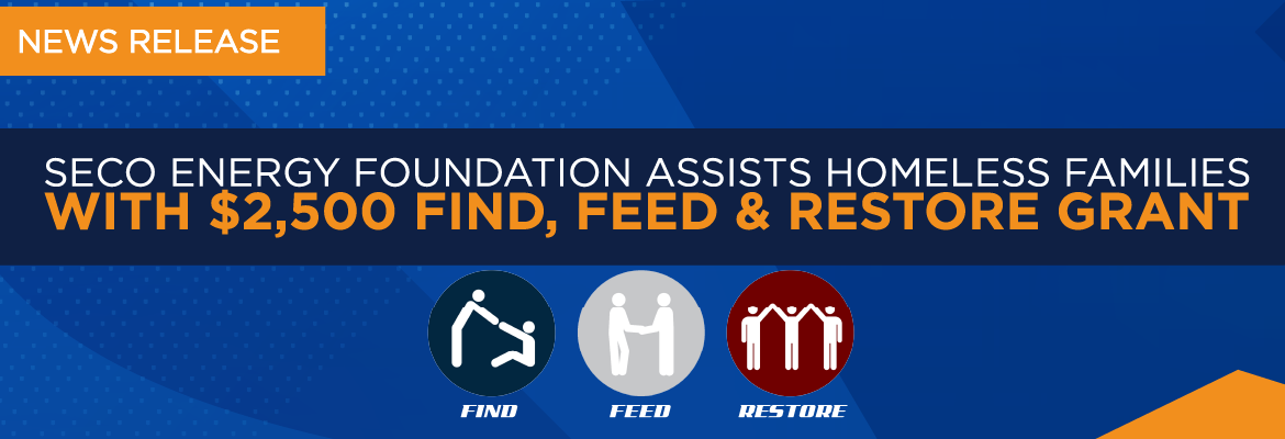 Find, Feed & Restore Awarded $2500 SECO Energy Foundation Grant