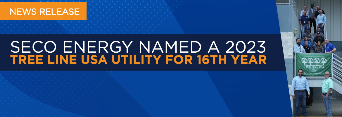 SECO Energy Named a 2023 Tree Line USA Utility for 16th Year