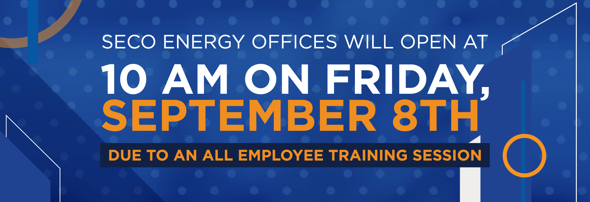 All-employee training September 8, 2023.